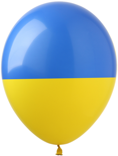 Кульки ТМ Show (1 ст.) 12" (Жовто-блакитні прапор України) (100 шт.) PU-1 фото