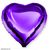 Фольга Китай серце 18" Фіолетове 2750 фото