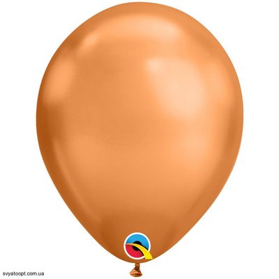 Воздушные шарики Qualatex Хром 11" (28 см). Медь (Copper) 3102-0536 фото
