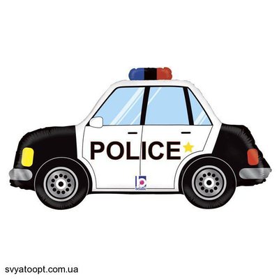 Фольгована фігура велика Поліцейський автомобіль (Grabo) 3207-1398 фото