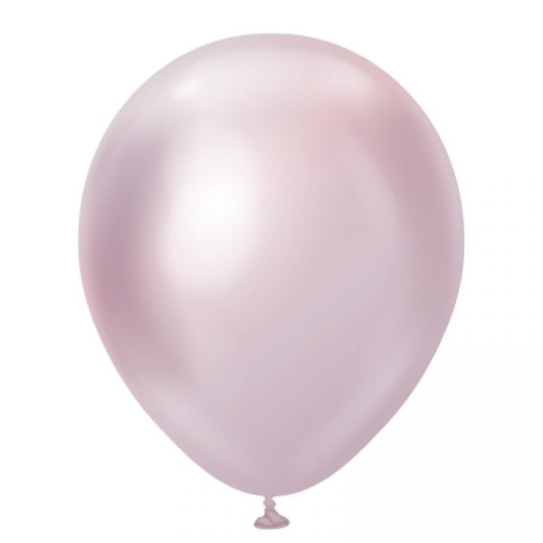 Шары Калисан 12" (Хром Перлина рожево-золотий (Mirror pearl pink gold) (50 шт.) 11250132 фото