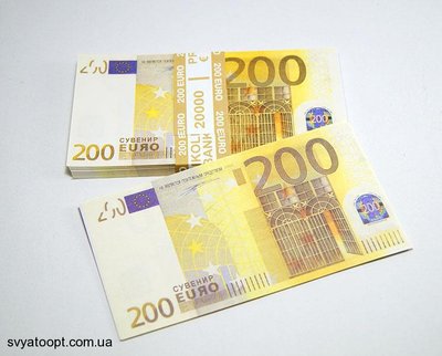 Сувенірні гроші "200 євро" 4229 фото