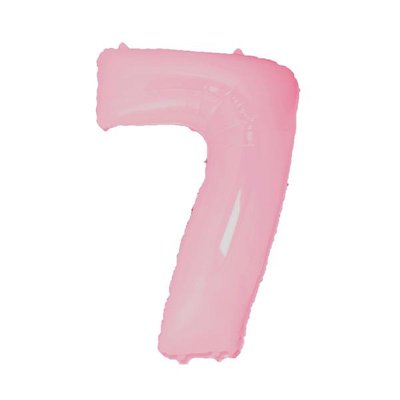 Фольга розовая пастель цифра 7 (Flexmetal) (в Инд.уп) FM-pink-7 фото