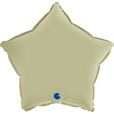 Фольга Звезда 18" Сатин оливковая в Инд. упаковке (Grabo) 3204-0880 фото