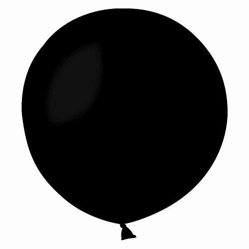 Воздушные латексные шары Китай 18" черные 5929 фото
