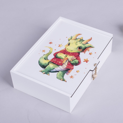 Декоративная коробка "Дракон новогодний" (размер s) 3612-47 фото