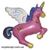 Фольгована фігура велика рожевий Єдиноріг з крилами Flexmetal (в Інд. уп.) 1207-0781 фото