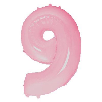 Фольга розовая пастель цифра 9 (Flexmetal) (в Инд.уп) FM-pink-9 фото