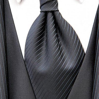 Подарунковий пакет "Краватка чорна чоловічий" 11х18х5 см pak-22 фото