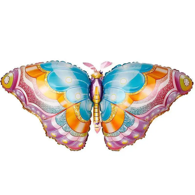 Фольгированная фигура Бабочка цветная 85х45 см (Китай) (в инд. упаковке 4372 фото