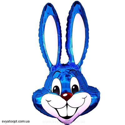 Фольгированная фигура большая Кролик Синий Flexmetal (в Инд. уп.) 1207-0408 фото