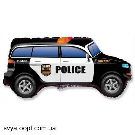 Фольгована фігура велика Поліцейський автомобіль Flexmetal (в Інд. уп.) 3207-1353 фото
