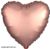 Фольга Китай серце 18" сатин рожеве золото 3039 фото