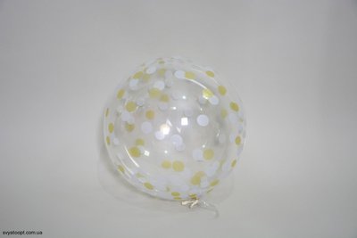 3D сфера Bubble Кружочки золото-Серебро (18") Китай R06 фото