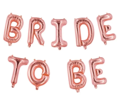 Фольгована фігура надпись "Bride to be" (рожеве золото) 4851 фото