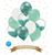Набор латексных шаров ТМ Sharoff (Happy Birthday тиффани) (10 шт/уп) 18-012 фото