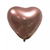 Куля-серце Калісан 12" (Хром рожеве золото (Mirror rose gold)) (1 шт) KLH12-008RZ фото