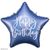 Фольга 15,5" "Звезда HB Синяя с белой надписью" PartyDeco 3202-3021 фото