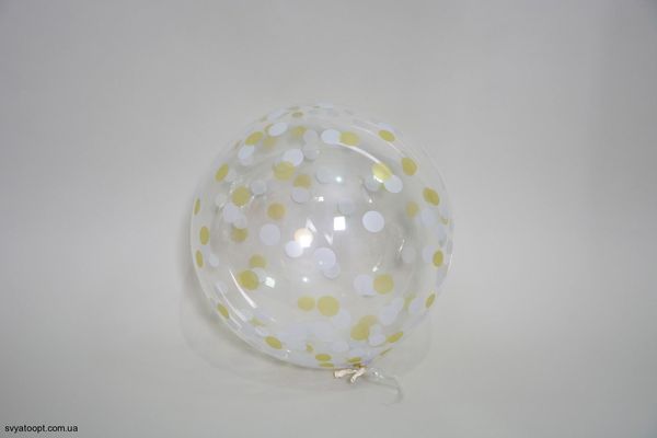 3D сфера Bubble Кружочки золото-Серебро (18") Китай R06 фото