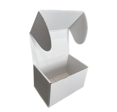 Подарункова коробка самозбірна маленька "Біла" (16х11х10) двосторонній картон 2390 фото