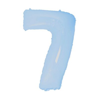 Фольга блакитна пастель цифра 7 (Flexmetal) (в Інд.уп) FM-blue-7 фото