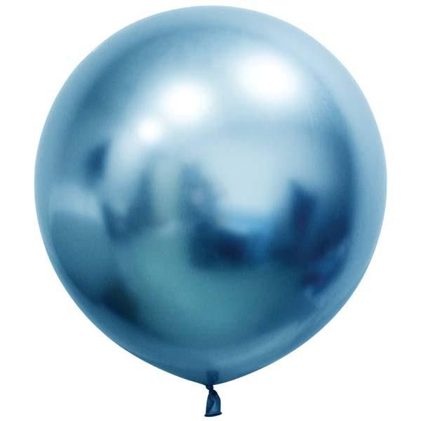 Куля-гігант 24"/H04 Balonevi (Хром синій) (1 шт) BV-4959 фото