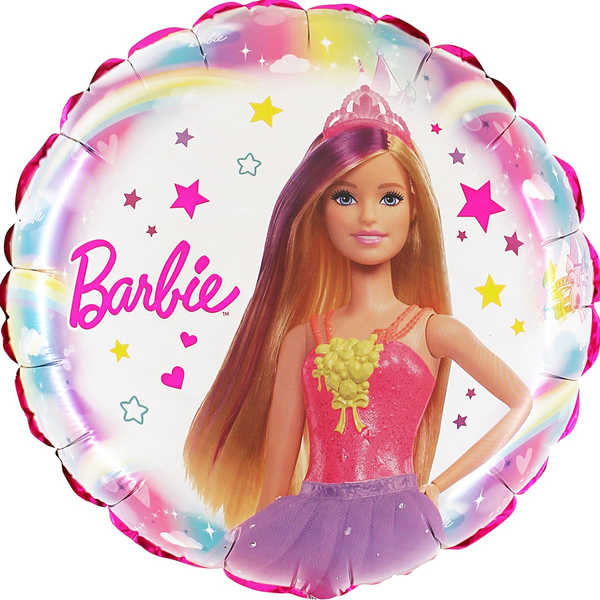 Фольга 18"Круг "Девочки Барби Barbie" (Grabo) 3202-3298 фото