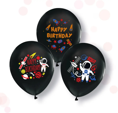 Повітряні кульки "Космічний Happy Birthday" (ТМ "Твоя Забава") (50 шт) TZ-5068 фото
