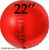Фольга 3D сфера Хром червоний (22") Китай 22019 фото
