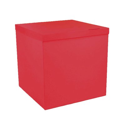 Коробка-сюрприз для шаров "Красная" (70х70х70) korobka-red фото