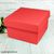 Подарочная коробка двусторонний картон "красная" (15х15х9) 6075 фото