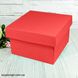 Подарочная коробка двусторонний картон "красная" (15х15х9) 6075 фото 1