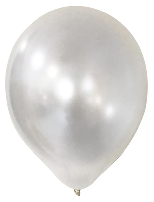 Кулі Balonevi 10"/M01 (Металік білий) (100 шт) BV-4594 фото