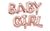 Фольгированная фигура надпись "Baby Girl" (розовое золото) Китай 5-71845 фото