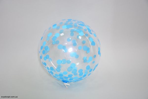 3D сфера Bubble Кружечки блакитні (18") Китай R03 фото