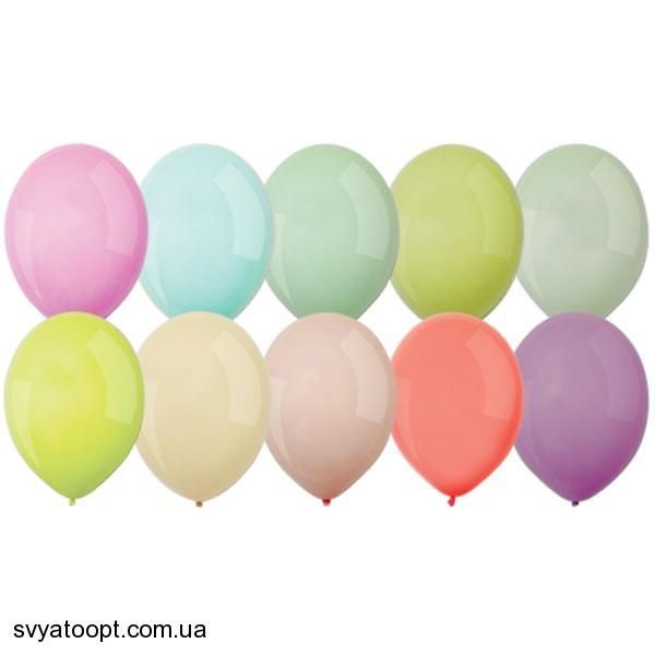 Повітряні кульки Everts 12" - 30см Macaron Асорті 1101-0559 фото