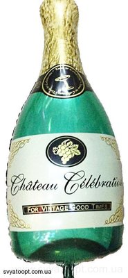 Фольгована фігура велика Пляшка Шампанського в інд. уп. (Китай) 3235 фото