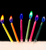 Свечи для торта с разноцветными огоньками 191 фото