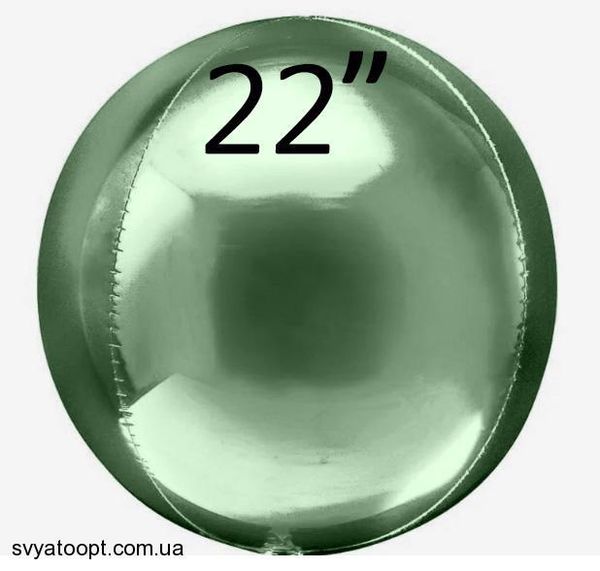 Фольга 3D сфера Темно-зеленая (22") Китай 22047 фото