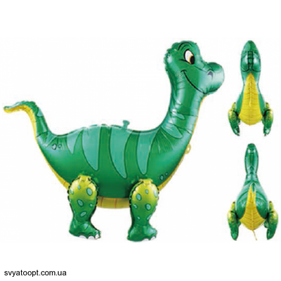 Фольгированная фигура Динозавр Green (Китай) (в инд. упаковке) 6775 фото