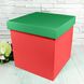 Новогодняя коробка для подарков "№1 Зелено-красная" (15х15х15) 7691zk фото 1