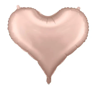 Фольгированная фигура Сердце Розовое Золото сатин Partydeco FB141S-019R фото