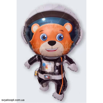 Фольгована фігура Космонавт ведмідь (Китай) (в індив. упаковці) 4675 фото