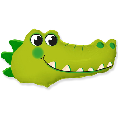 Фольгированная фигура Крокодил голова Flexmetal (в Инд. уп.) 3207-3522 фото