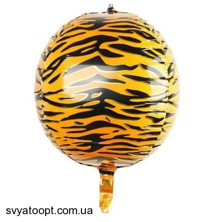 Фольга 3Д сфера Тигр Китай 22110 фото