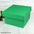 Подарункова коробка двосторонній картон "зелена" (15х15х9) 6084 фото