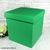 Подарункова коробка двосторонній картон "зелена" (15х15х15) 6082 фото