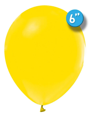 Шары Balonevi 6"/P02 (Желтый) (100 шт) BV-4615 фото