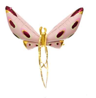 Фольгована фігура "Метелик 4D рожевий в інд. уп." Китай T-257 фото