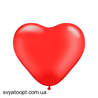 Шары-сердца Калисан 12" (Красный (Red)) (100 шт) KLH12-001 фото